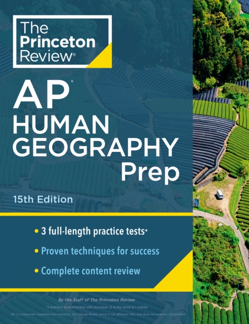 Book cover of Princeton Review AP Human Geography Prep, 2024