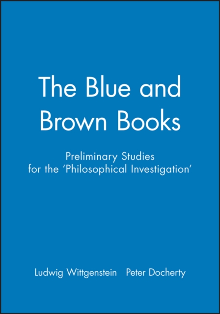 Book cover of The Blue and Brown Books