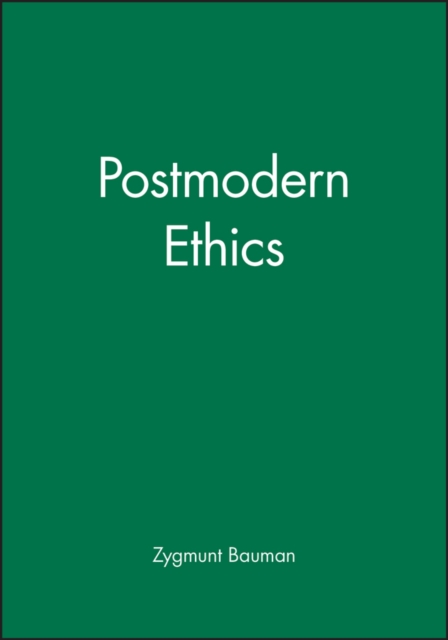 Book cover of Postmodern Ethics