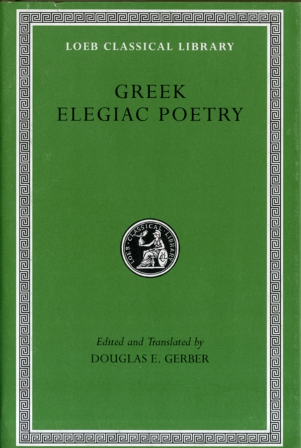 Book cover of Greek Elegiac Poetry