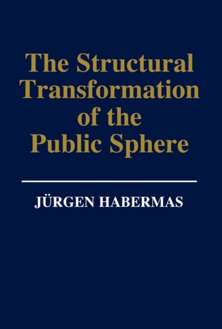 Book cover of The Structural Transformation of the Public Sphere
