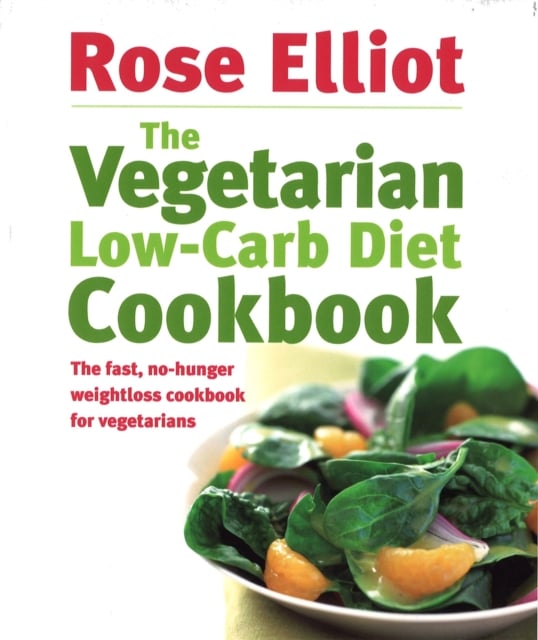 Book cover of The Vegetarian Low-Carb Diet Cookbook