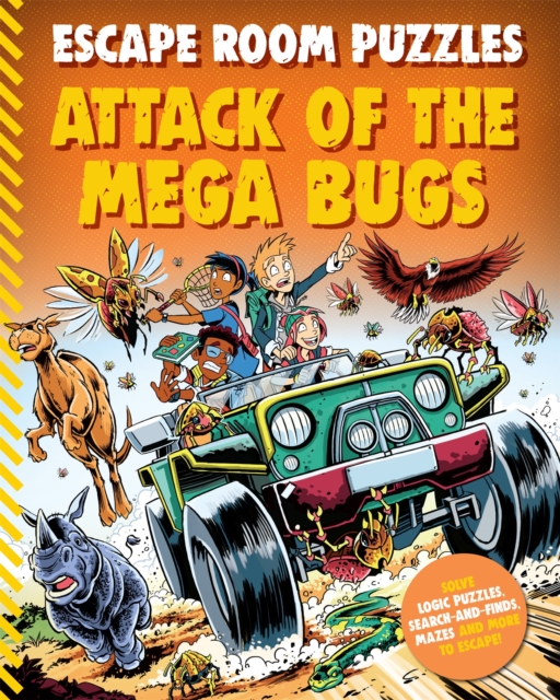 Book cover of Escape Room Puzzles: Attack of the Mega Bugs