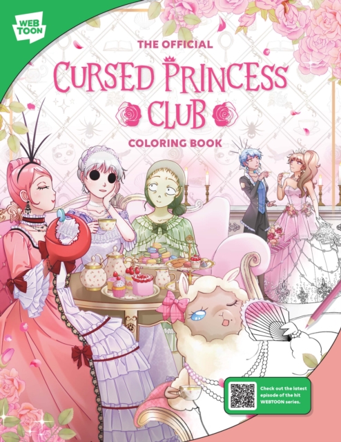 Book cover of The Official Cursed Princess Club Coloring Book