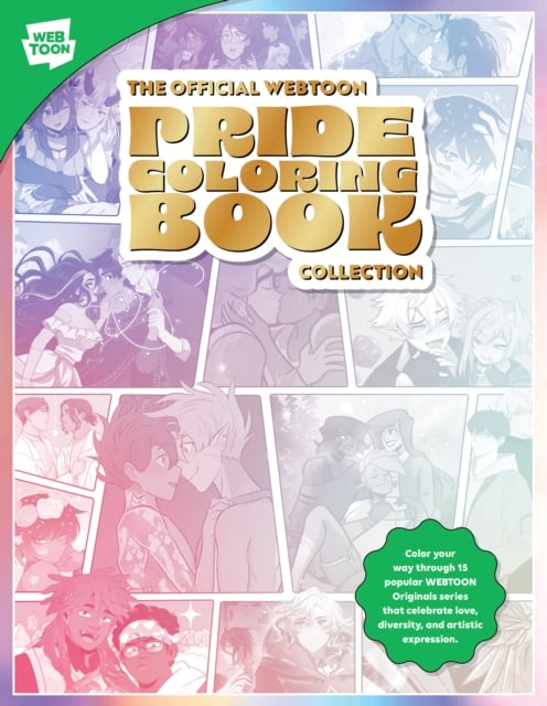 Book cover of The Official WEBTOON Pride Coloring Book Collection