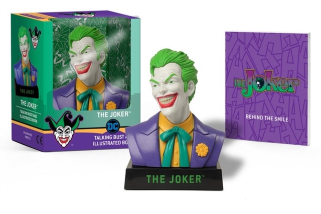 Book cover of The Joker Talking Bust and Illustrated Book