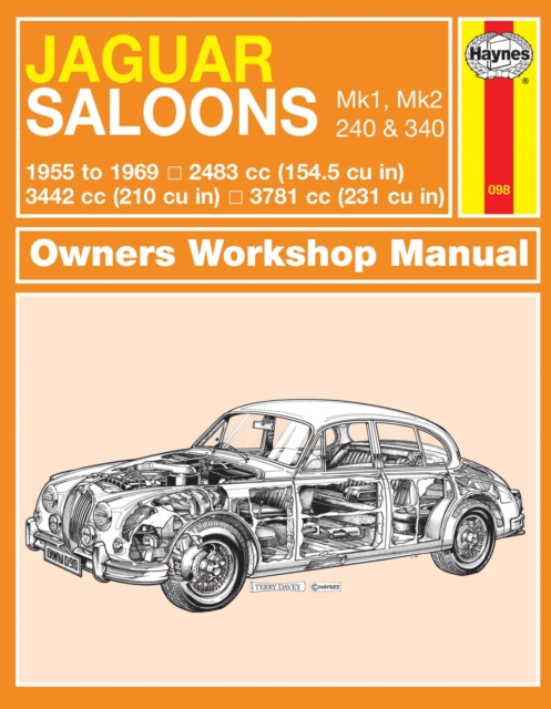 Book cover of Jaguar MkI & II, 240 & 340 (55 - 69) Haynes Repair Manual