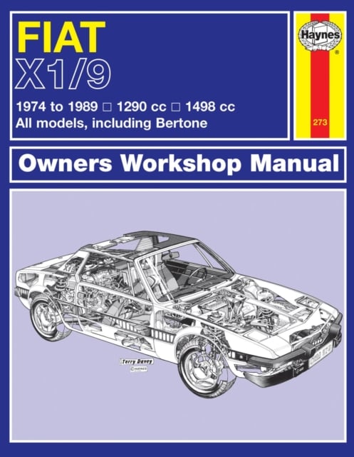 Book cover of Fiat X1/9 (74 - 89) Haynes Repair Manual