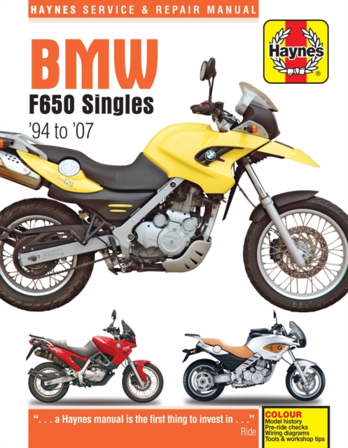 Book cover of BMW F650 Singles (94 - 07) Haynes Repair Manual