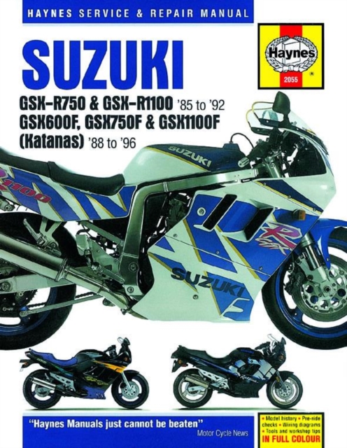 Book cover of Suzuki GSX-R750 & GSX-R1100, GSX600F, GSX750F & GSX1100F (Katanas) (86 - 96)
