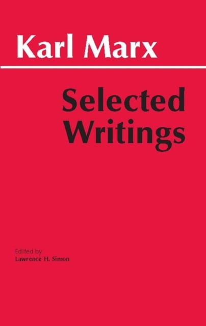 Book cover of Marx: Selected Writings