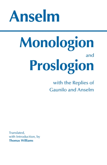 Book cover of Monologion and Proslogion
