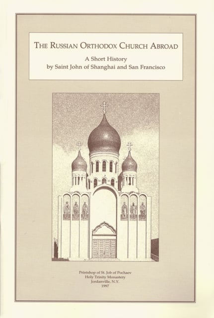 Book cover of The Russian Orthodox Church Abroad
