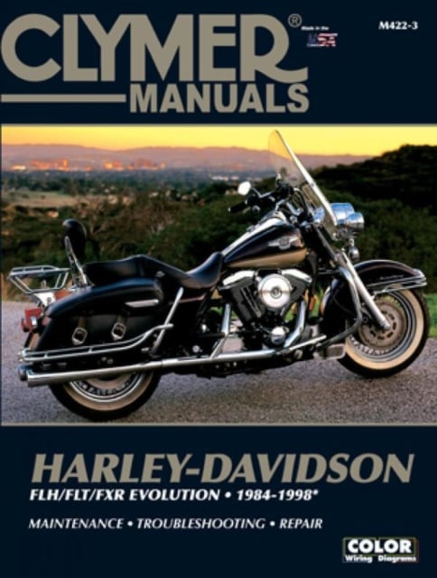 Book cover of Harley-Davidson Road King, Electra, Tour Glide, Low Rider Motorcycle (1984-1998) Clymer Repair Manual