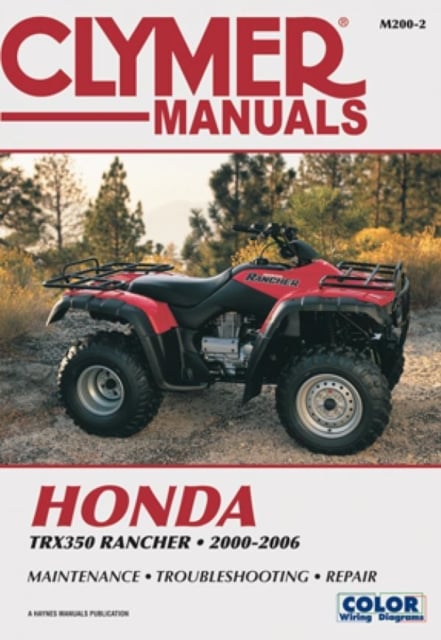 Book cover of Honda TRX350 Rancher Series ATV (2000-2006) Service Repair Manual