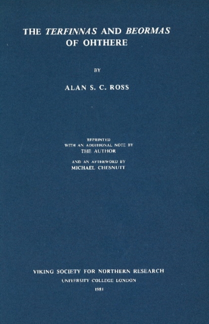 Book cover of Terfinnas and Beormas of Ohthere