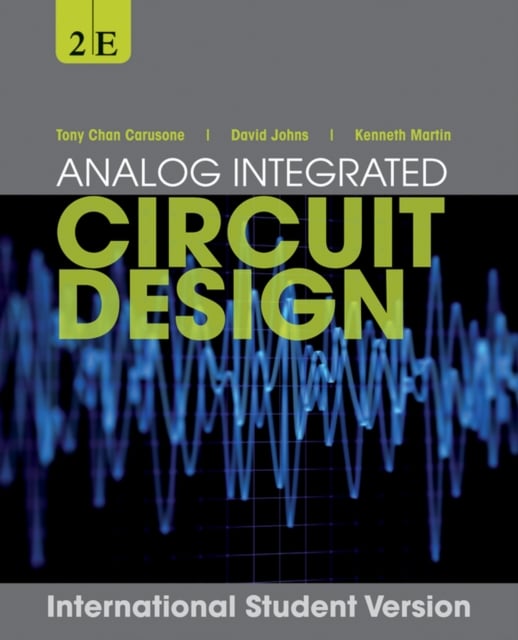 Book cover of Analog Integrated Circuit Design, International Student Version