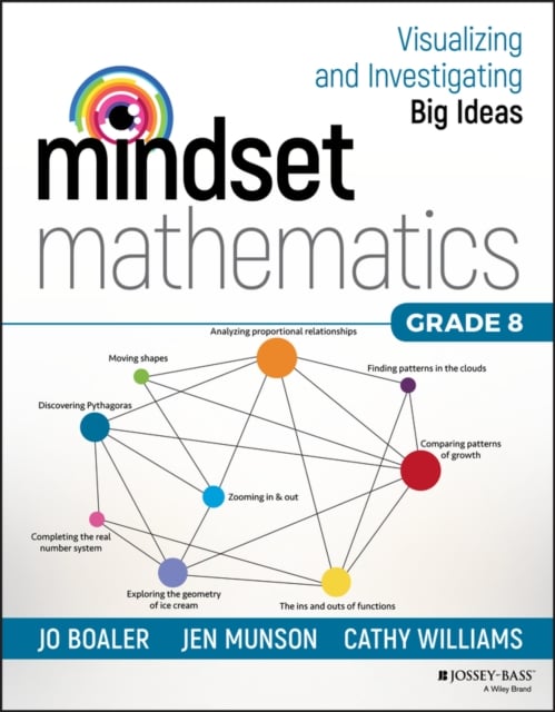Book cover of Mindset Mathematics: Visualizing and Investigating Big Ideas, Grade 8