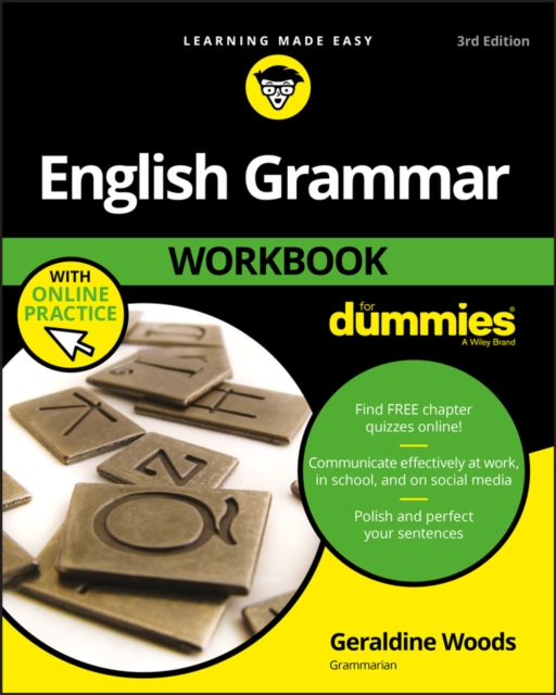 Book cover of English Grammar Workbook For Dummies with Online Practice