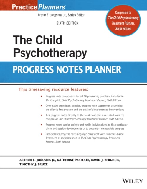 Book cover of The Child Psychotherapy Progress Notes Planner