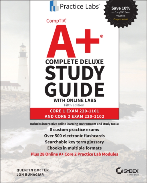 Book cover of CompTIA A+ Complete Deluxe Study Guide with Online Labs