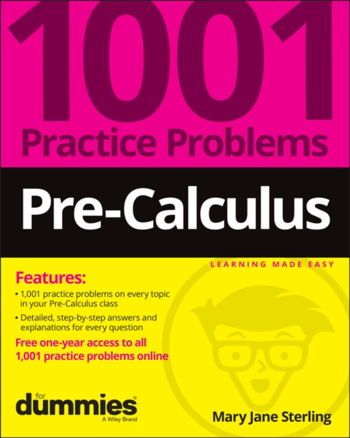 Book cover of Pre-Calculus: 1001 Practice Problems For Dummies (+ Free Online Practice)