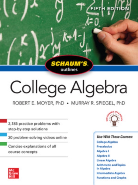 Book cover of Schaum's Outline of College Algebra, Fifth Edition