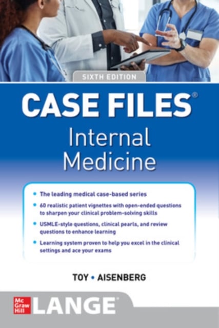 Book cover of Case Files Internal Medicine, Sixth Edition