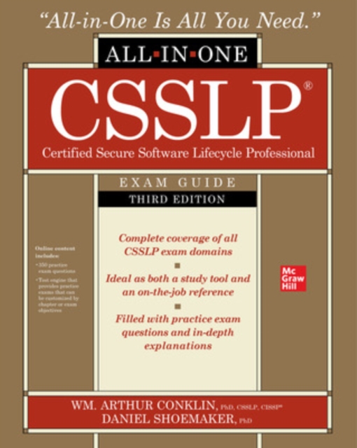 Book cover of CSSLP Certified Secure Software Lifecycle Professional All-in-One Exam Guide, Third Edition