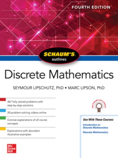 Book cover of Schaum's Outline of Discrete Mathematics, Fourth Edition