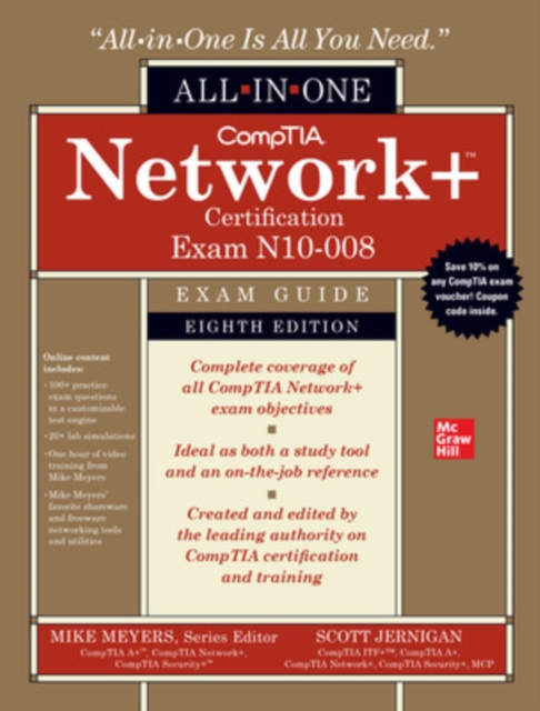Book cover of CompTIA Network+ Certification All-in-One Exam Guide, Eighth Edition (Exam N10-008)