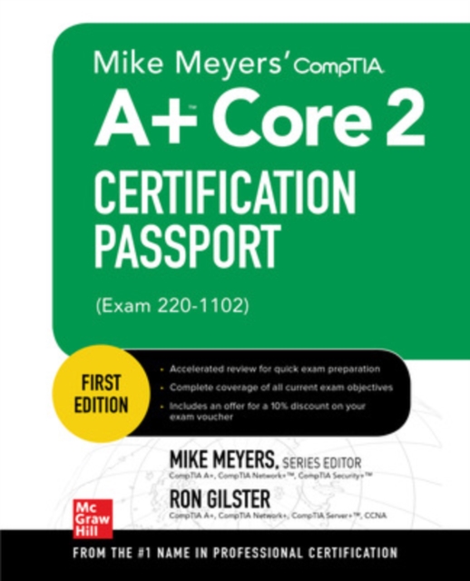 Book cover of Mike Meyers' CompTIA A+ Core 2 Certification Passport (Exam 220-1102)