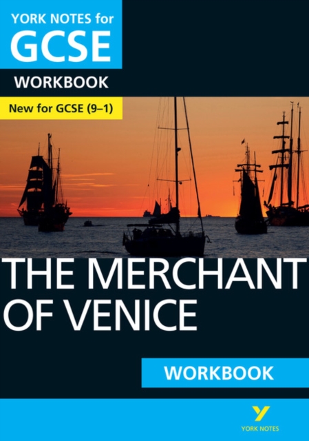 Book cover of The Merchant of Venice York Notes GCSE English Literature Workbook - for 2025, 2026 exams