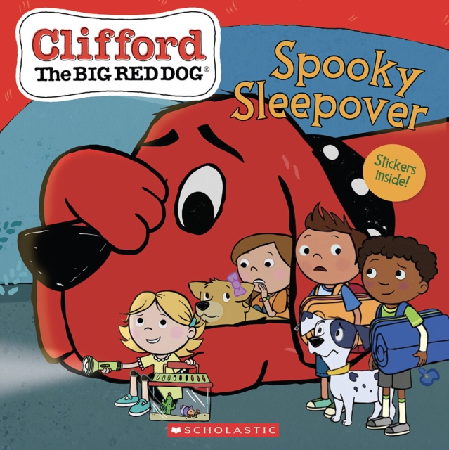 Book cover of Spooky Sleepover (Clifford the Big Red Dog Storybook)