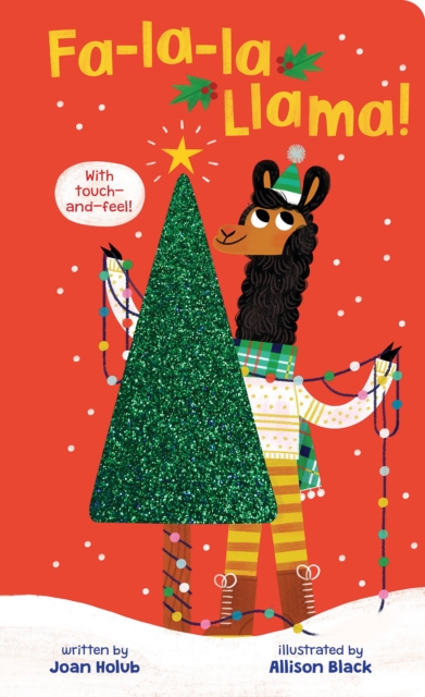 Book cover of Fa-La-La Llama (Touch-and-Feel Board Book)