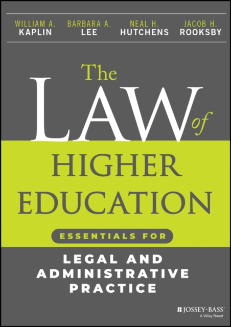 Book cover of The Law of Higher Education