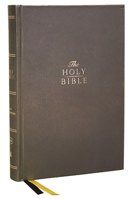 Book cover of KJV Holy Bible with Apocrypha and 73,000 Center-Column Cross References, Hardcover, Red Letter, Comfort Print: King James Version