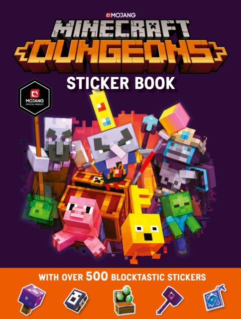Book cover of Minecraft Dungeons Sticker Book
