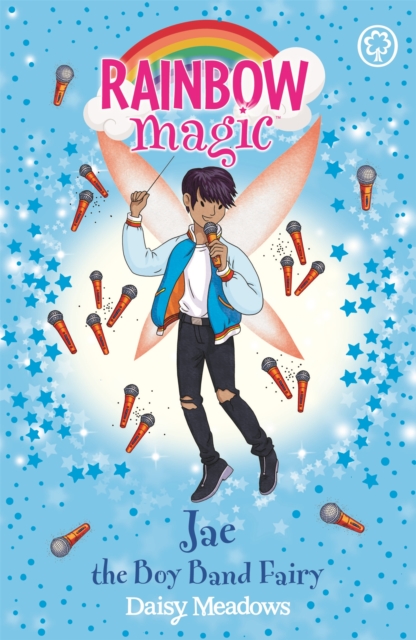 Book cover of Rainbow Magic: Jae the Boy Band Fairy