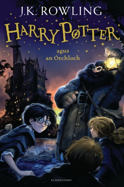 Book cover of Harry Potter and the Philosopher's Stone (Irish)