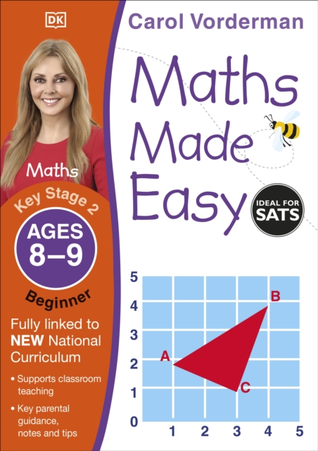 Book cover of Maths Made Easy: Beginner, Ages 8-9 (Key Stage 2)
