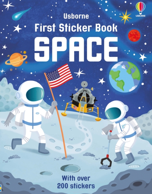 Book cover of First Sticker Book Space