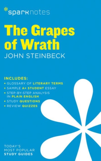 Book cover of The Grapes of Wrath SparkNotes Literature Guide