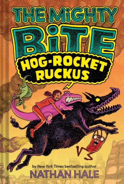 Book cover of The Mighty Bite #3: Hog-Rocket Ruckus