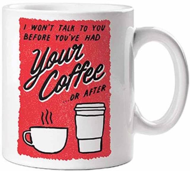 Book cover of No Talk Before Coffee Mug