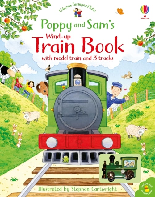 Book cover of Poppy and Sam's Wind-up Train Book