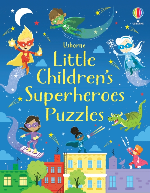 Book cover of Little Children's Superheroes Puzzles