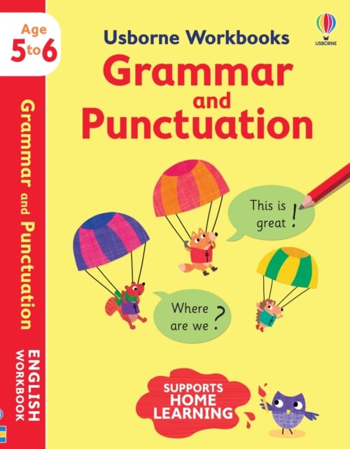 Book cover of Usborne Workbooks Grammar and Punctuation 5-6
