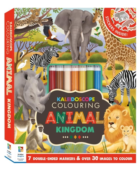 Book cover of Kaleidoscope Colouring Kit Animal Kingdom
