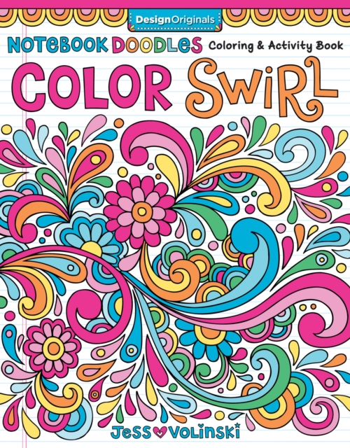 Book cover of Notebook Doodles Color Swirl
